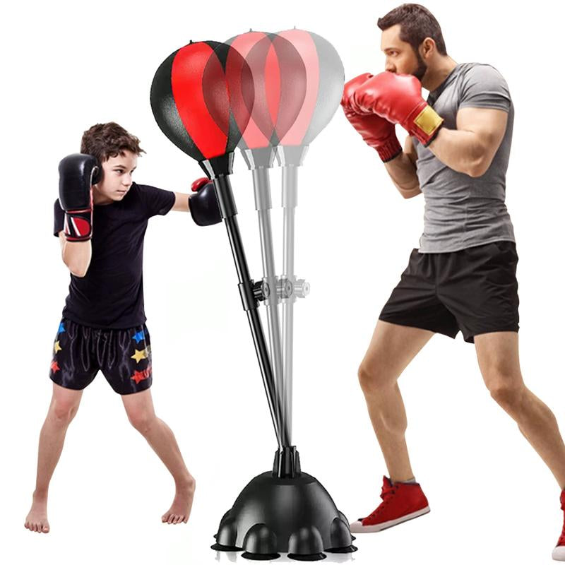 Punching Bag with Stand, Boxing Bag for Teens & Adults - Height Adjustable - Speed Bag for Training, Boxing Equipment, Stress Relief & Fitness