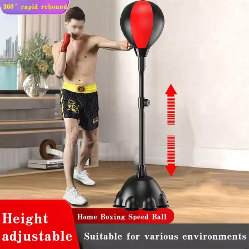 Punching Bag with Stand, Boxing Bag for Teens & Adults - Height Adjustable - Speed Bag for Training, Boxing Equipment, Stress Relief & Fitness